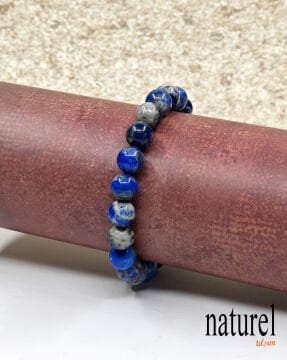 Orjinal 8 Mm Lapis Lazuli Doğal Taş Bileklik