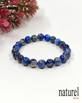 Orjinal 8 Mm Lapis Lazuli Doğal Taş Bileklik