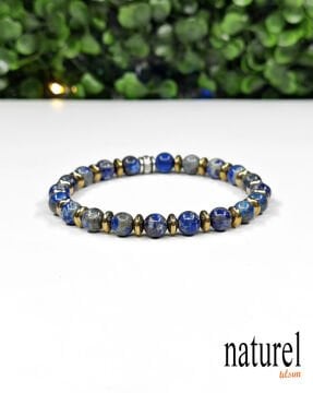 Lapis Lazuli 6mm Doğal Taş Bileklik