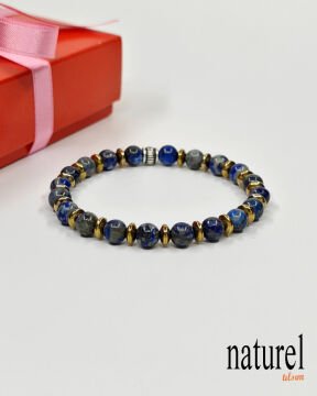 Lapis Lazuli 6mm Doğal Taş Bileklik