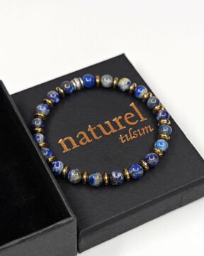 Lapis Lazuli 6mm Doğal Taş Bileklik